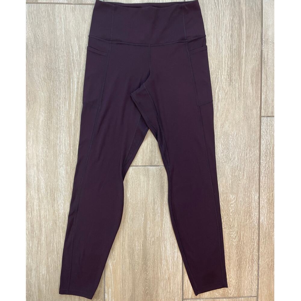 Patagonia Pocket Leggings Womens S Purple 7/8 Hiking Yoga Outdoor Pants